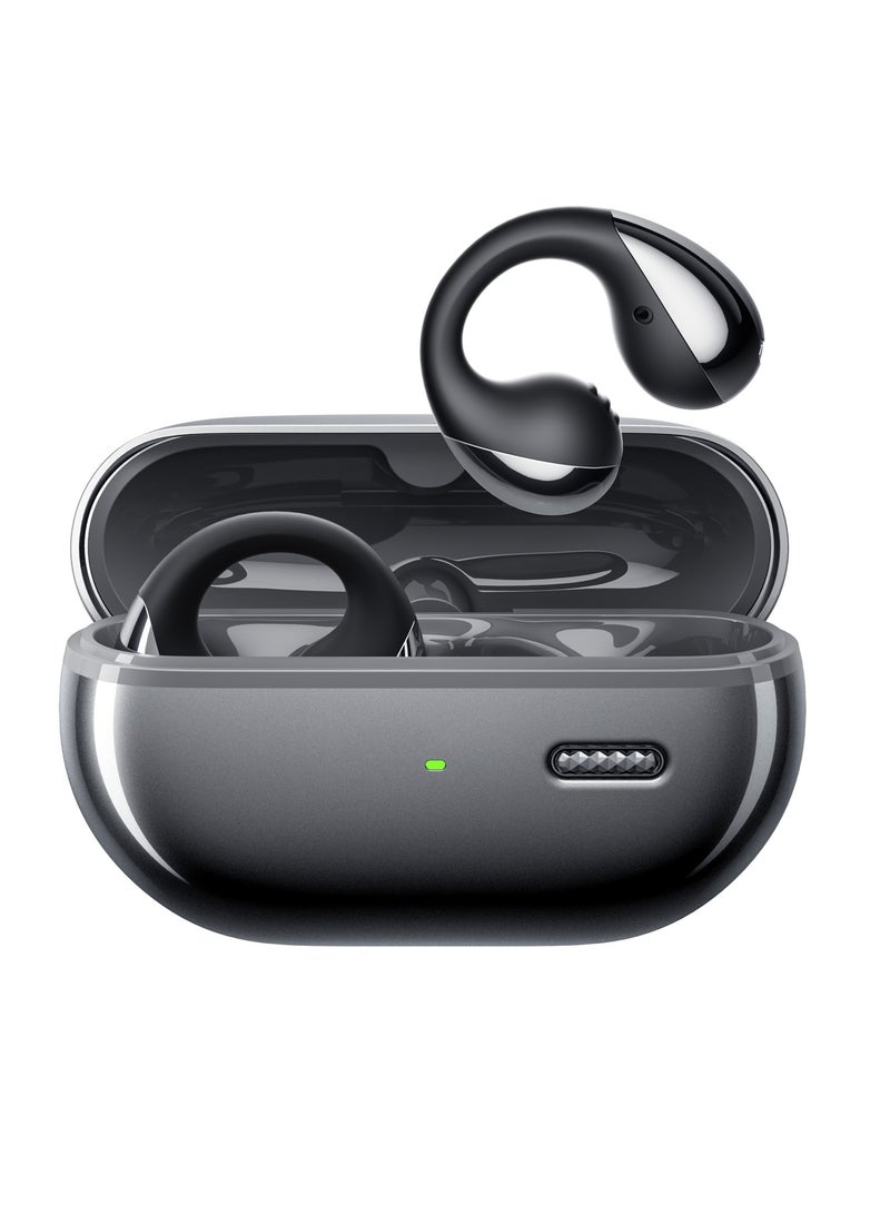 SoundPEATS PearlClip Pro Open-Ear Earbuds, Bluetooth 5.4 Clip On Headphones, IPX5 Waterproof, Wireless Earbuds with 24 Hours Playtime, APP Control for Running/Cycling/Fitness black  - Image 1