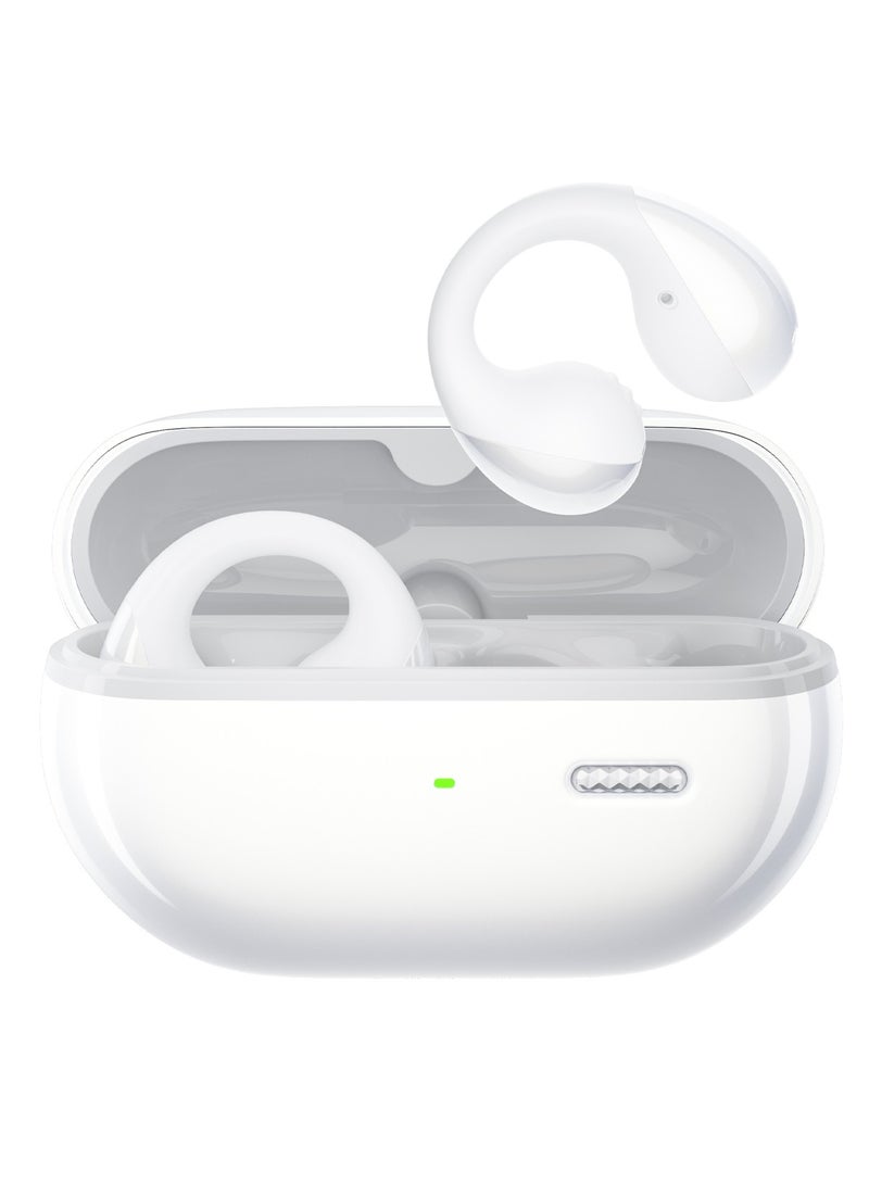 SoundPEATS PearlClip Pro Open-Ear Earbuds, Bluetooth 5.4 Clip On Headphones, IPX5 Waterproof, Wireless Earbuds with 24 Hours Playtime, APP Control for Running/Cycling/Fitness white  - Image 1