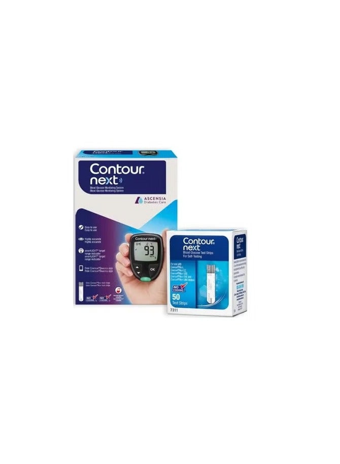 كونتور نيكست - Wireless Blood Glucose Monitoring Kit with 60 Test Strips - Image 1