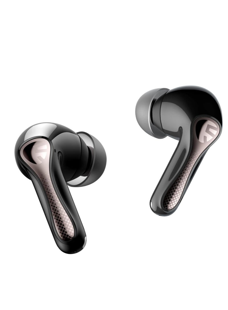 SoundPEATS Air5 Pro Wireless Earphones 55dB Noise Cancelling QCC3091 LDAC/aptX Lossless Hi-Res Snapdragon Sound Compatible Bluetooth 5.4 Lossless Sound Quality Multi-point / Hybrid ANC/ External Sound Intake Mode / 6-mic AI Calls / Dedicated App / IPX5 Waterproof [VGP 2025 Gold Award] black  - Image 1