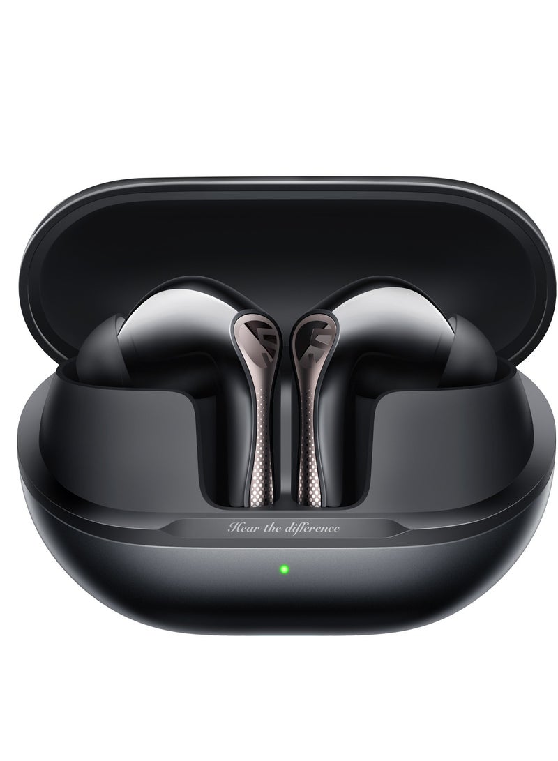 SoundPEATS Air5 Pro Wireless Earphones 55dB Noise Cancelling QCC3091 LDAC/aptX Lossless Hi-Res Snapdragon Sound Compatible Bluetooth 5.4 Lossless Sound Quality Multi-point / Hybrid ANC/ External Sound Intake Mode / 6-mic AI Calls / Dedicated App / IPX5 Waterproof [VGP 2025 Gold Award] black  - Image 2