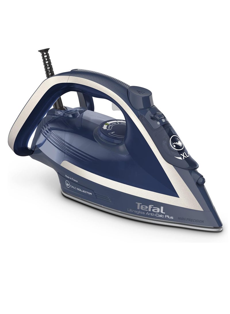 تيفال Ultragliss Plus 2800 Steam Iron FV6830 270 ml 2800 W FV6830 Blue and White  - Image 1