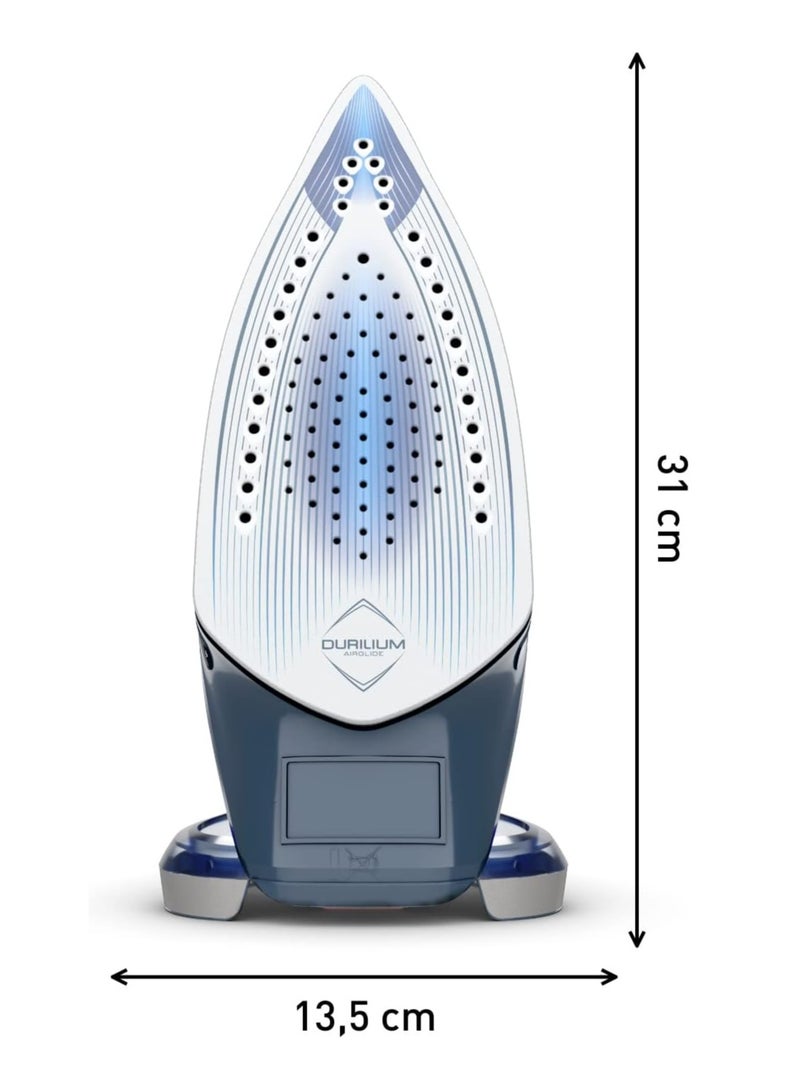 تيفال Ultragliss Plus 2800 Steam Iron FV6830 270 ml 2800 W FV6830 Blue and White  - Image 4