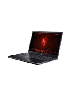 أيسر Nitro V15 Gaming Laptop With 15.6-Inch Full HD(1920X1080) 144Hz Display, AMD Ryzen 5-7530U Processor/8GB RAM DDR5/512GB SSD/6GB NVIDIA GeForce RTX 3050 Graphics Card/DOS(Without Windows)+ Gaming Monitor With 23.8-inch Full HD (1920x1080) English/Arabic Black  - Image 4