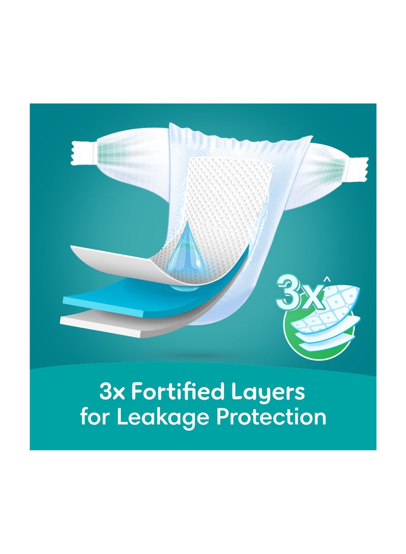 Pampers - Rash And Leakage Protection Size 3 6-10kg Taped Diapers With Aloe Vera Lotion Super Saver Box - 228 Count - Image 1