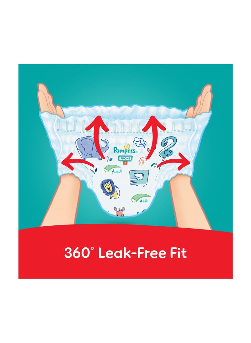 Pampers Rash And Leakage Protection Size 5 12-18kg Pant Diapers Aloe Vera Lotion  Super Saver Box - 162 Count - Image 3