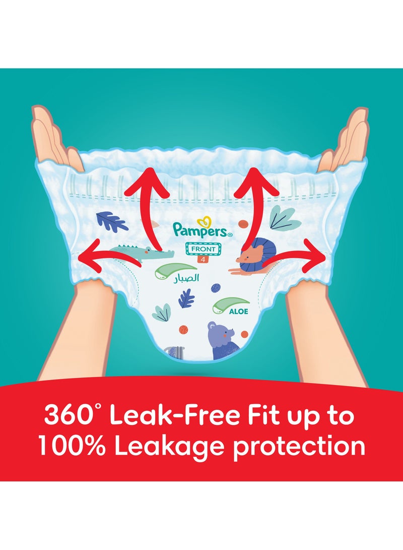 Pampers Rash And Leakage Protection Size 4, 9-14 kg Pant Diapers With Aloe Vera Lotion Super Saver Box - 192 Count  - Image 3