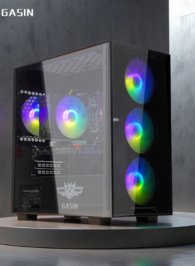 غاز كمبيوتر ألعاب بمعالج Core i5-11400F/محرك أقراص اس اس دي سعة 1 تيرابايت/ذاكرة وصول عشوائي (رام) سعة 16 جيجابايت/ذاكرة وصول عشوائي (رام) سعة 3200 ميجابايت/نظام تشغيل ويندوز 11/بطاقة رسومات NVIDIA GeForce GTX 1650 سعة 4 جيجابايت/ أسود - Image 3