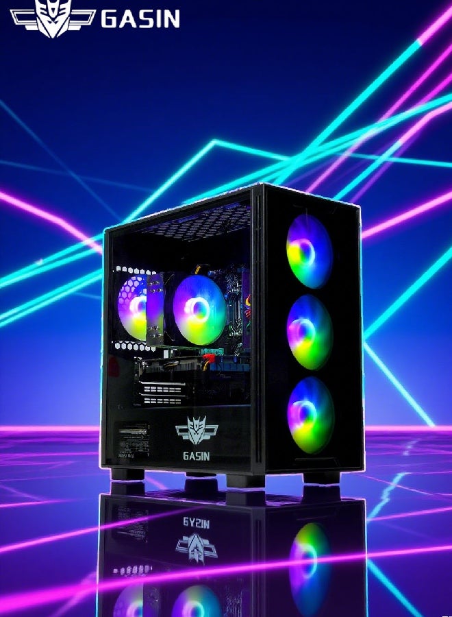 غاز كمبيوتر ألعاب بمعالج Core i5-11400F/محرك أقراص اس اس دي سعة 1 تيرابايت/ذاكرة وصول عشوائي (رام) سعة 16 جيجابايت/ذاكرة وصول عشوائي (رام) سعة 3200 ميجابايت/نظام تشغيل ويندوز 11/بطاقة رسومات NVIDIA GeForce GTX 1650 سعة 4 جيجابايت/ أسود - Image 2