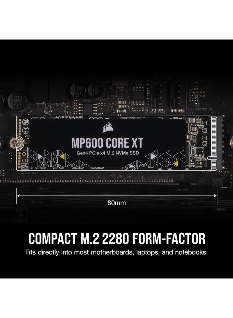 كورسير MP600 CORE XT PCIe Gen4 x4 NVMe 1.4 M.2 SSD - CSSD-F1000GBMP600CXTR2 | 1 TB  - Image 5