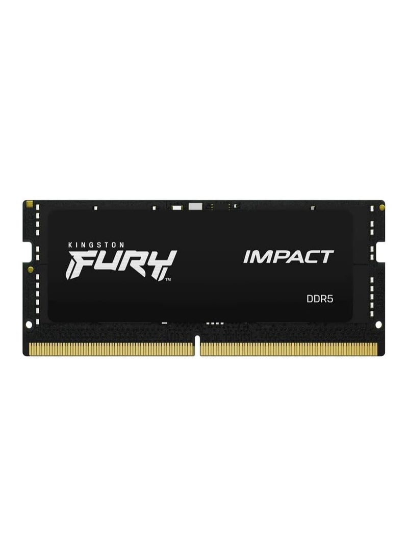 كينغستون FURY Impact 16GB 6000MT/s CL38 DDR5 SODIMM | Intel XMP 3.0 | Plug N Play | Laptop Memory | Single Module | KF560S38IB-16 Black  - Image 2