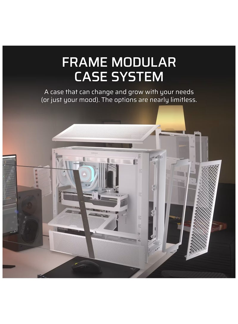 CORSAIR FRAME 4000D Modular Mid-Tower PC Case - White - Image 1