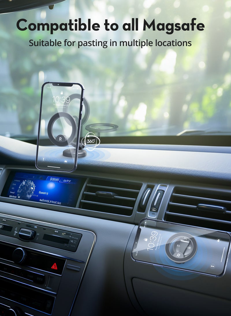 RAVPOWER MagSafe Car Phone Holder Black/Grey  - Image 3