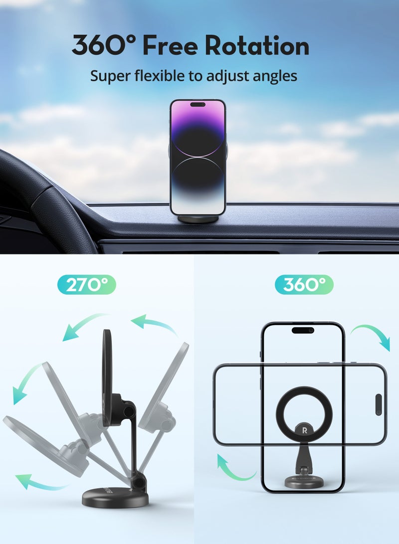 RAVPOWER MagSafe Car Phone Holder Black/Grey  - Image 5
