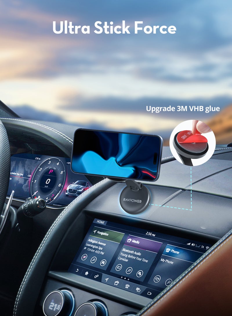 RAVPOWER MagSafe Car Phone Holder Black/Grey  - Image 4