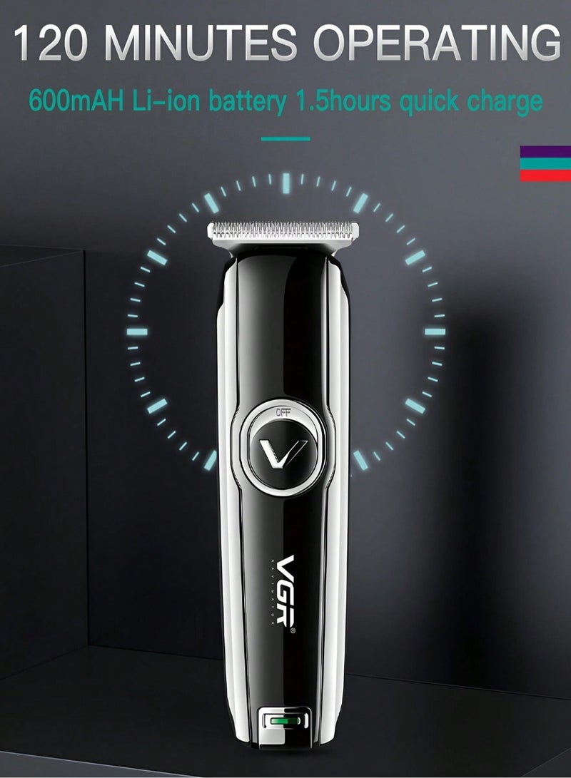 في جي آر Electric Hairdresser Cordless Professional Hair and Beard Trimmer for Family Cordless Grooming Kit (Black)  - Image 3