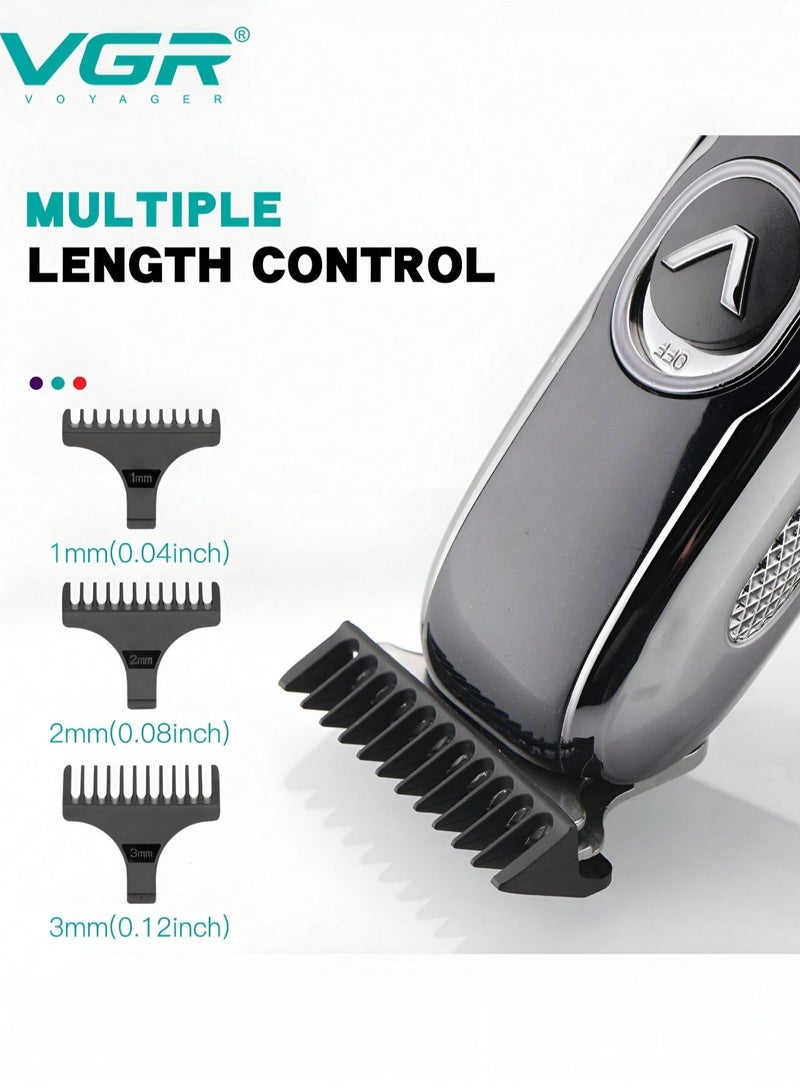 في جي آر Electric Hairdresser Cordless Professional Hair and Beard Trimmer for Family Cordless Grooming Kit (Black)  - Image 5