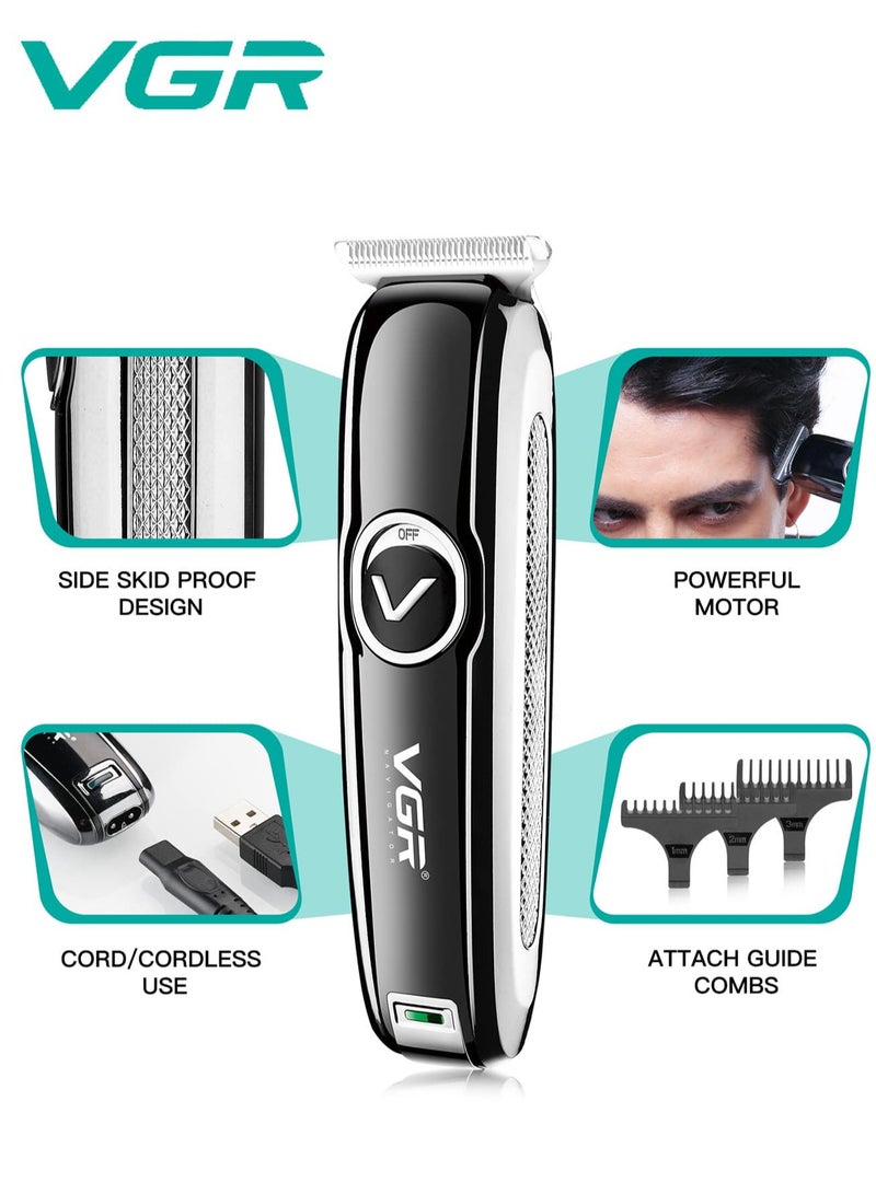 في جي آر Electric Hairdresser Cordless Professional Hair and Beard Trimmer for Family Cordless Grooming Kit (Black)  - Image 2