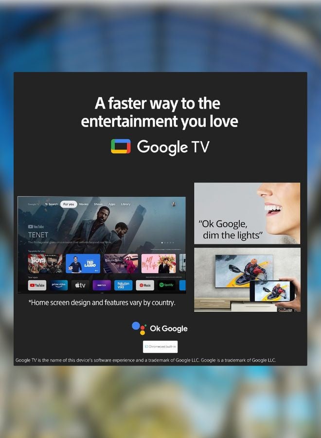 Sony Bravia 32 Inch HD Smart TV & Soundbar Bundle – 720p HD, HDR, Google TV, Alexa | Immersive 2-Channel Sound, USB, HDMI, Bluetooth & More KD-32W830K+SOUNDBAR black - Image 5