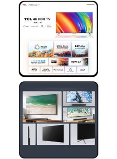 TCL 85 Inch  4K UHD TV & Soundbar Bundle | Dolby Vision, HDR10, AiPQ Engine 3.0, 120Hz Game Accelerator |Immersive 2-Channel Sound, USB, HDMI, Bluetooth & More 85P745+SOUNDBAR black  - Image 3