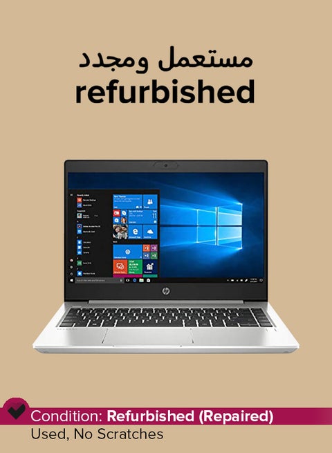 Refurbished - ProBook 440 G7 Laptop With 14-Inch FHD Display, Core i5 Processer/Quad Core/8GB RAM/256GB SSD/Intel UHD Graphics/Windows 10 Pro English/Arabic Silver