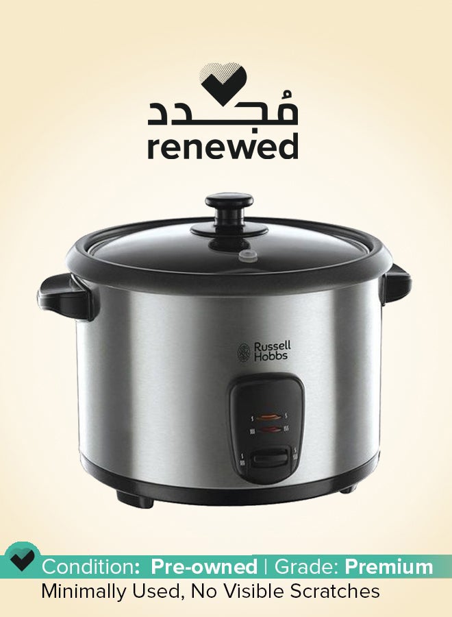 راسيل هوبز Renewed - Non Stick Rice Cooker 1.8 L 700 W 19750-56 Black/Silver  - Image 1
