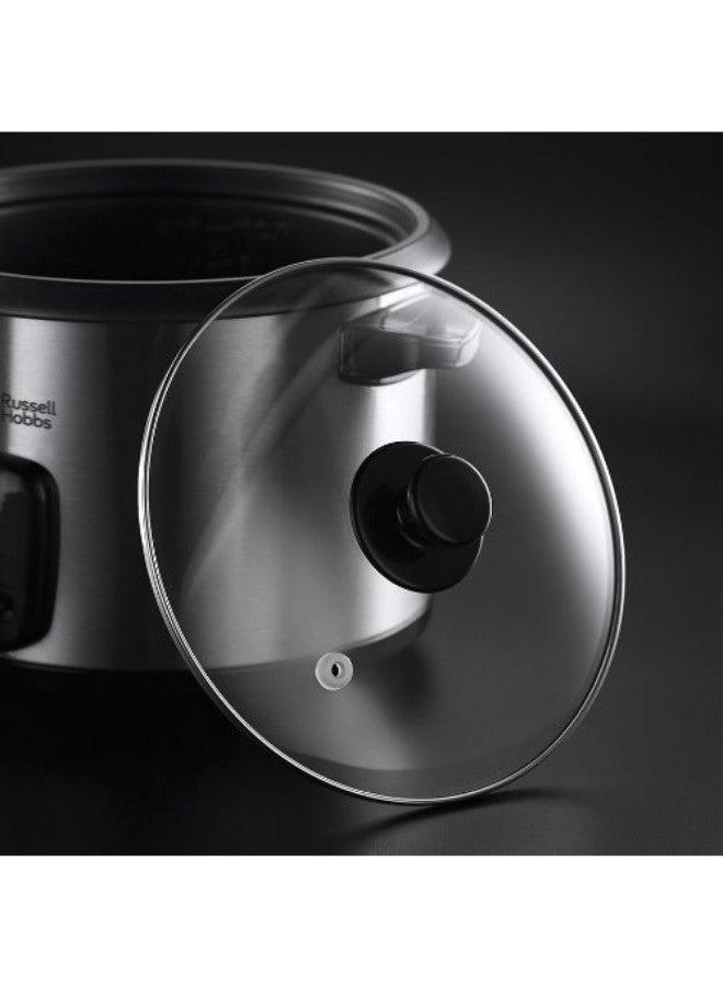 راسيل هوبز Renewed - Non Stick Rice Cooker 1.8 L 700 W 19750-56 Black/Silver  - Image 3