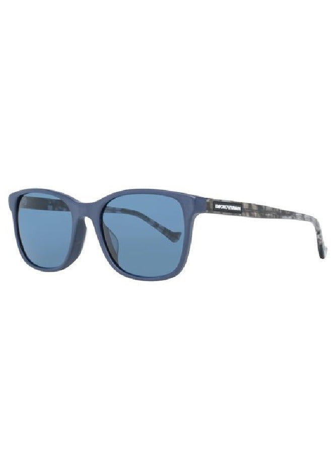 EMPORIO ARMANI Men's Emporio Armani Blue Wayfarer Men Sunglasses 0EA4139F 57548054 Size 54  - Image 1
