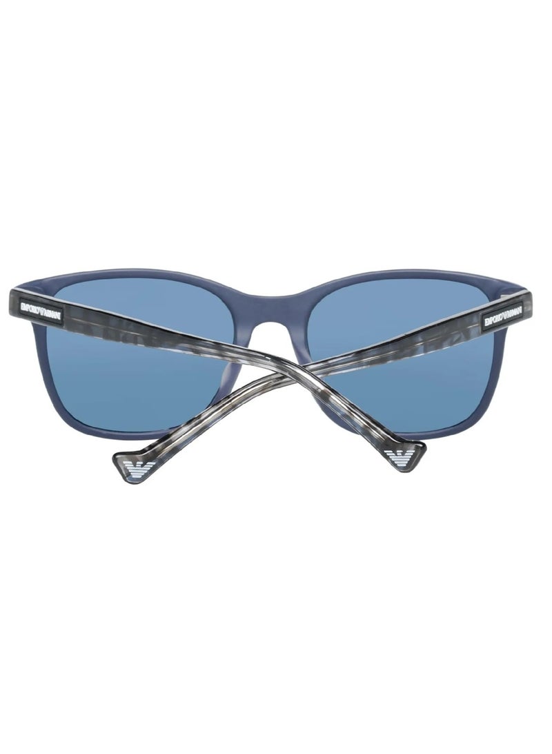EMPORIO ARMANI Men's Emporio Armani Blue Wayfarer Men Sunglasses 0EA4139F 57548054 Size 54  - Image 3
