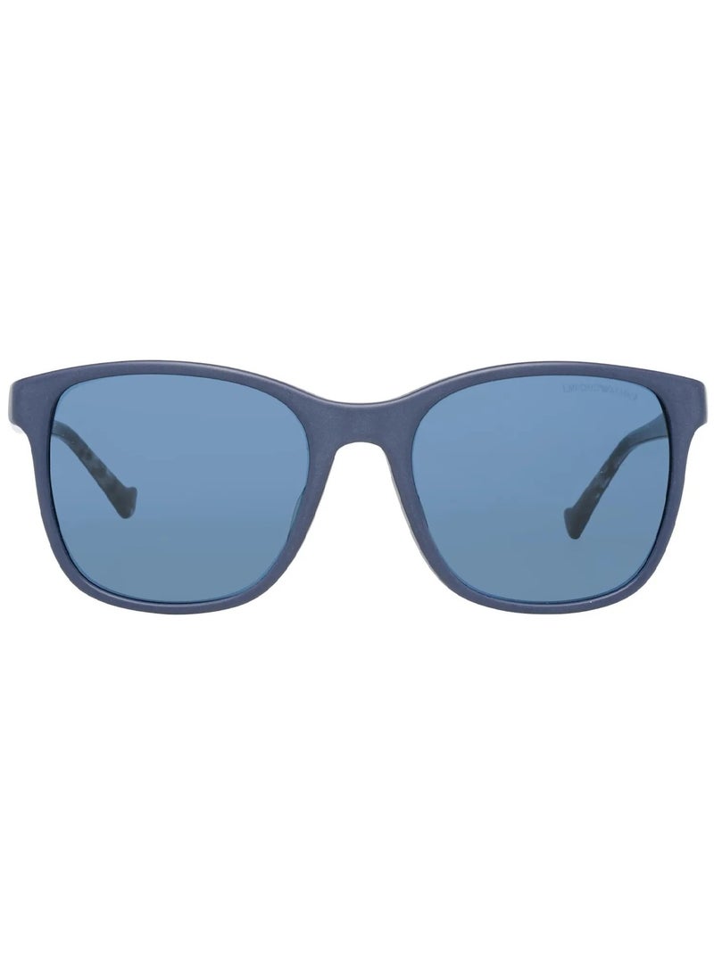 EMPORIO ARMANI Men's Emporio Armani Blue Wayfarer Men Sunglasses 0EA4139F 57548054 Size 54  - Image 2