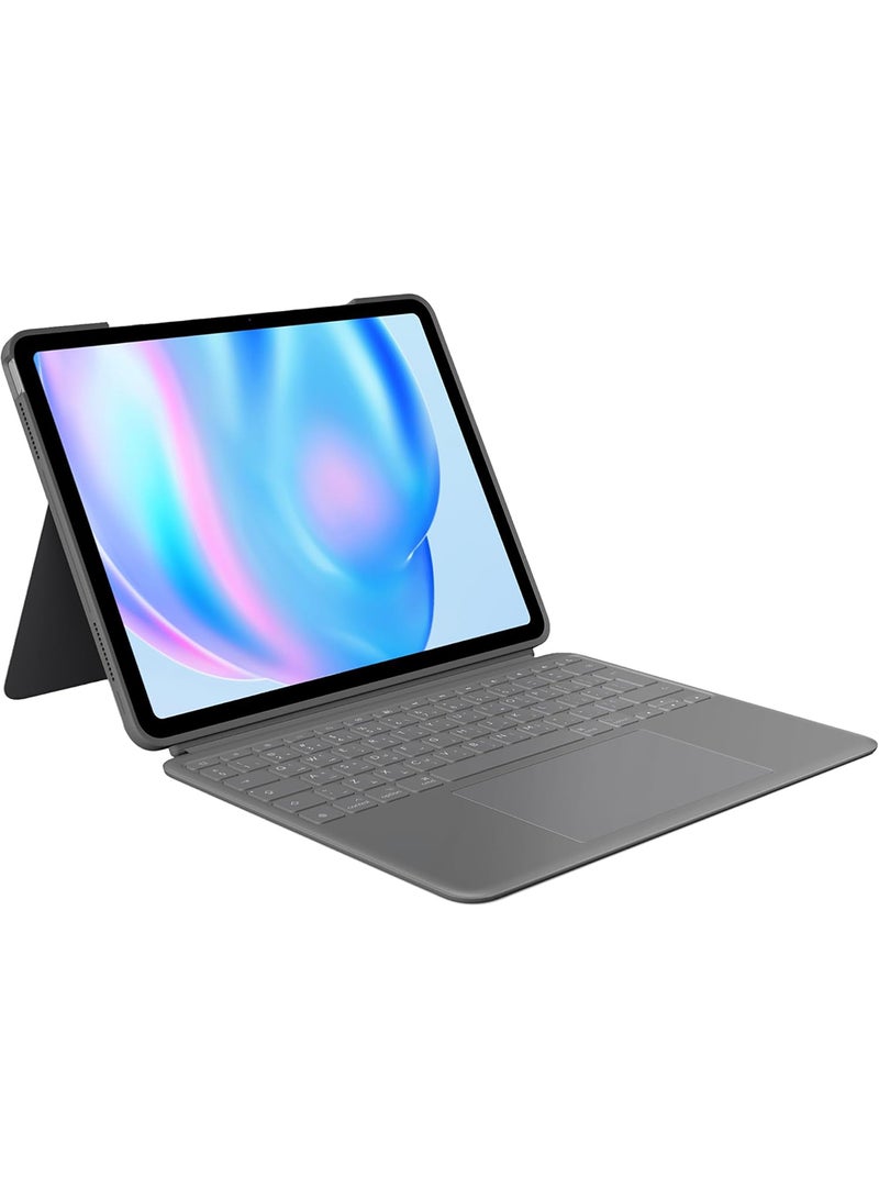 Logitech Combo Touch iPad Air 13-inch (M2)(2024) Keyboard Case - Arabic Layout - Oxford Grey 