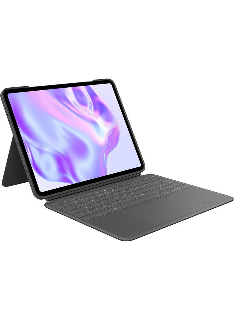 Logitech Combo Touch iPad Pro 13-inch (M4)(2024) Keyboard Case - Arabic Layout - Graphite 