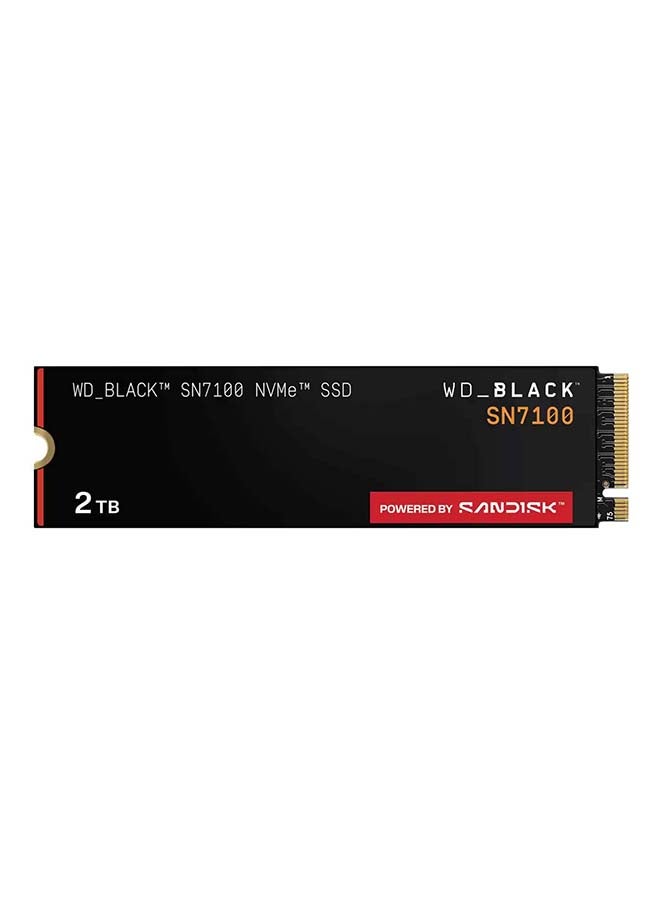 WD Black SN7100 2TB NVMe Internal SSD, PCIe 4.0 Gen4x4 M.2 2280, Up to 7250MB/s Read & 6900MB/s Write, DRAM-Less HMB, TLC NAND, 1,200 TBW, Gaming & High-Performance Storage | WDS200T4X0E-00CJA0 2 TB - Image 2
