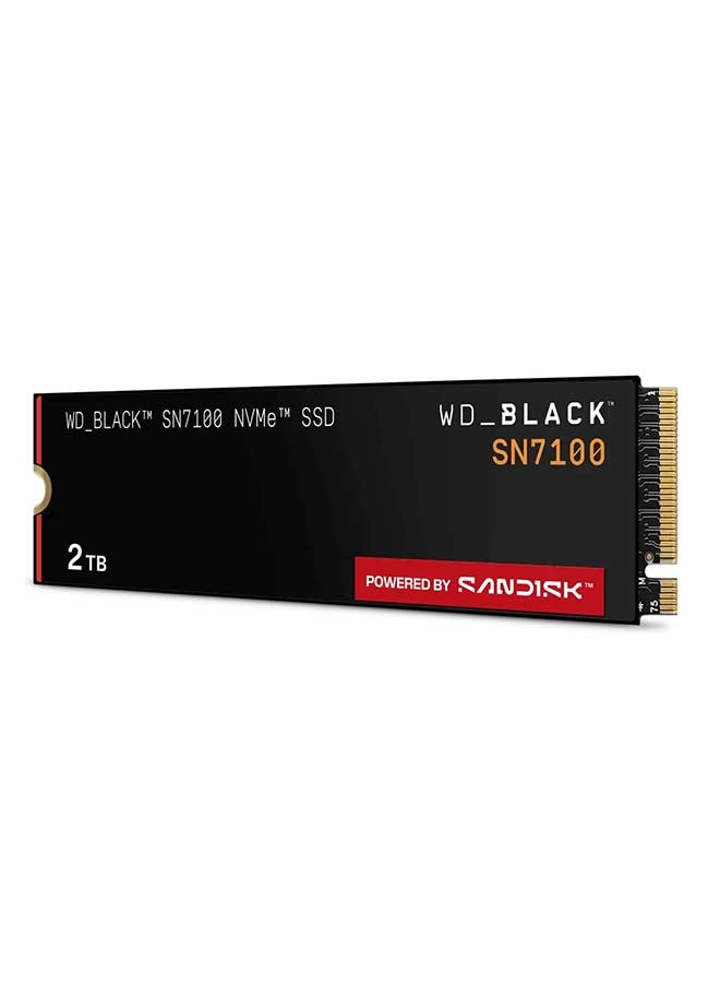 WD Black SN7100 2TB NVMe Internal SSD, PCIe 4.0 Gen4x4 M.2 2280, Up to 7250MB/s Read & 6900MB/s Write, DRAM-Less HMB, TLC NAND, 1,200 TBW, Gaming & High-Performance Storage | WDS200T4X0E-00CJA0 2 TB - Image 1