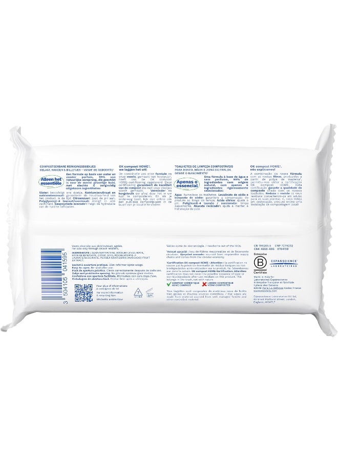 Mustela Home Compostable Fragrance-Free Cleansing Water Wipes with Natural Avocado - Image 2