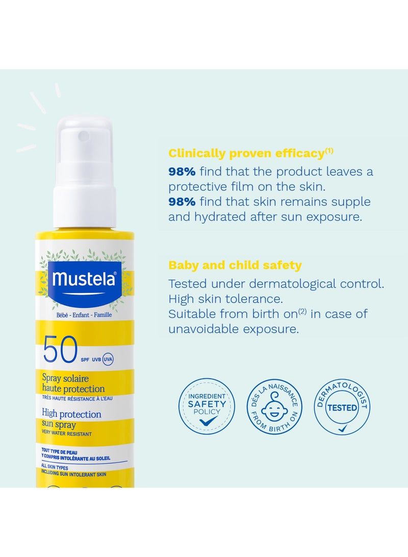 موستيلا بخاخ شمس عالي الحماية SPF 50 - Image 3