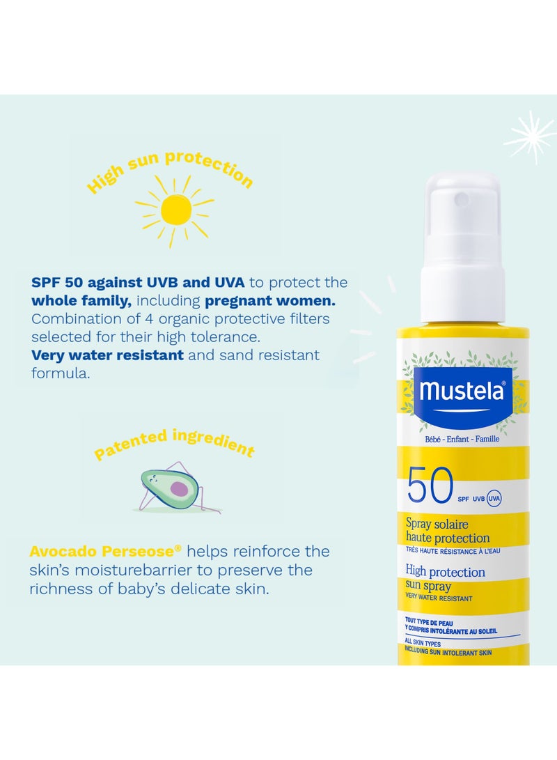 موستيلا بخاخ شمس عالي الحماية SPF 50 - Image 5