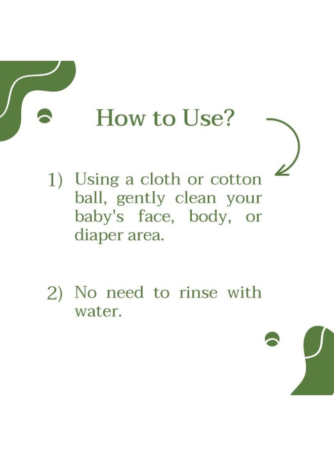 موستيلا ماء تنظيف ميكليار للأطفال من موستيلا بيولوجي عضوي بدون شطف وخالي من العطور للوجه والجسم 400 مل + 400 مل - عبوة من 2 - Image 4