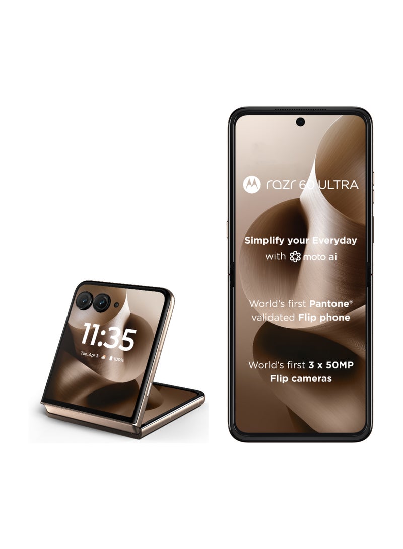 موتورولا Razr 60 Ultra 5G Dual SIM Mountain Trail 16GB RAM 512 GB - Middle East Version  - Image 1