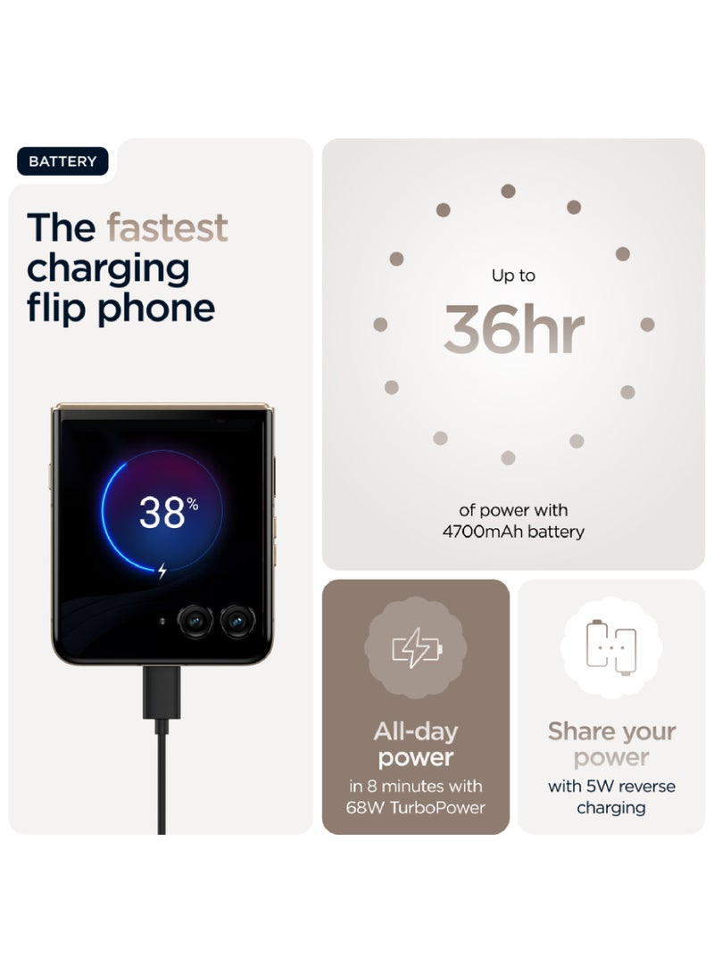 Motorola Razr 60 Ultra 5G Dual SIM Mountain Trail 16GB RAM 512 GB - Middle East Version - Image 5