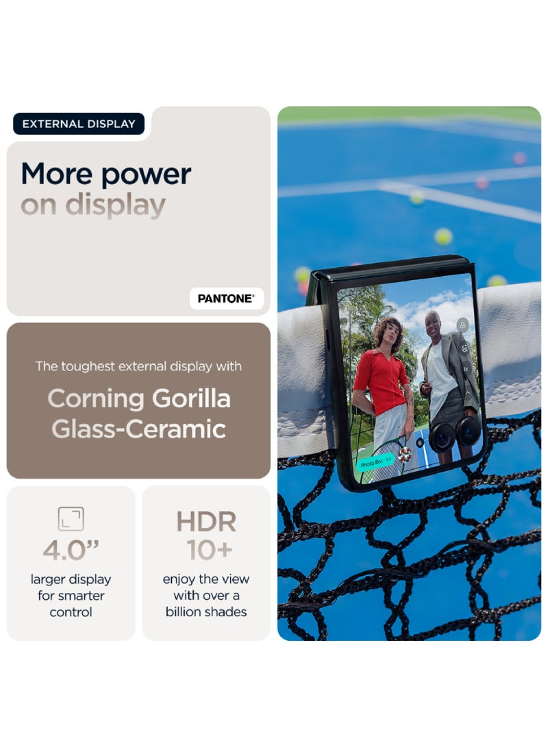 Motorola - Razr 60 Ultra 5G Dual SIM Mountain Trail 16GB RAM 512 GB With Free (Moto Buds Plus + 6 Months Screen Damage Protection) - Middle East Version - Image 1