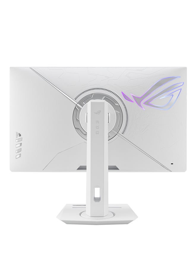 ASUS - ROG Strix XG27UCG-W 27" 4K UHD Dual Mode Fast IPS Gaming Monitor, 160Hz (4K) or 320Hz (FHD), 1ms GTG, HDR10, 95% DCI-P3, 130% sRGB, DisplayHDR 400, ELMB SYNC, Adaptive-Sync, G-SYNC Compatible, FreeSync Premium, Shadow Boost, DisplayWidget Center, Aura Sync RGB, USB Type-C, HDMI 2.1, DisplayPort 1.4, Anti-Glare, VESA Mount, Tripod Socket, TÜV Certified, Low Blue Light, Flicker-Free | 90LM0AG2-B01371 white - Image 1