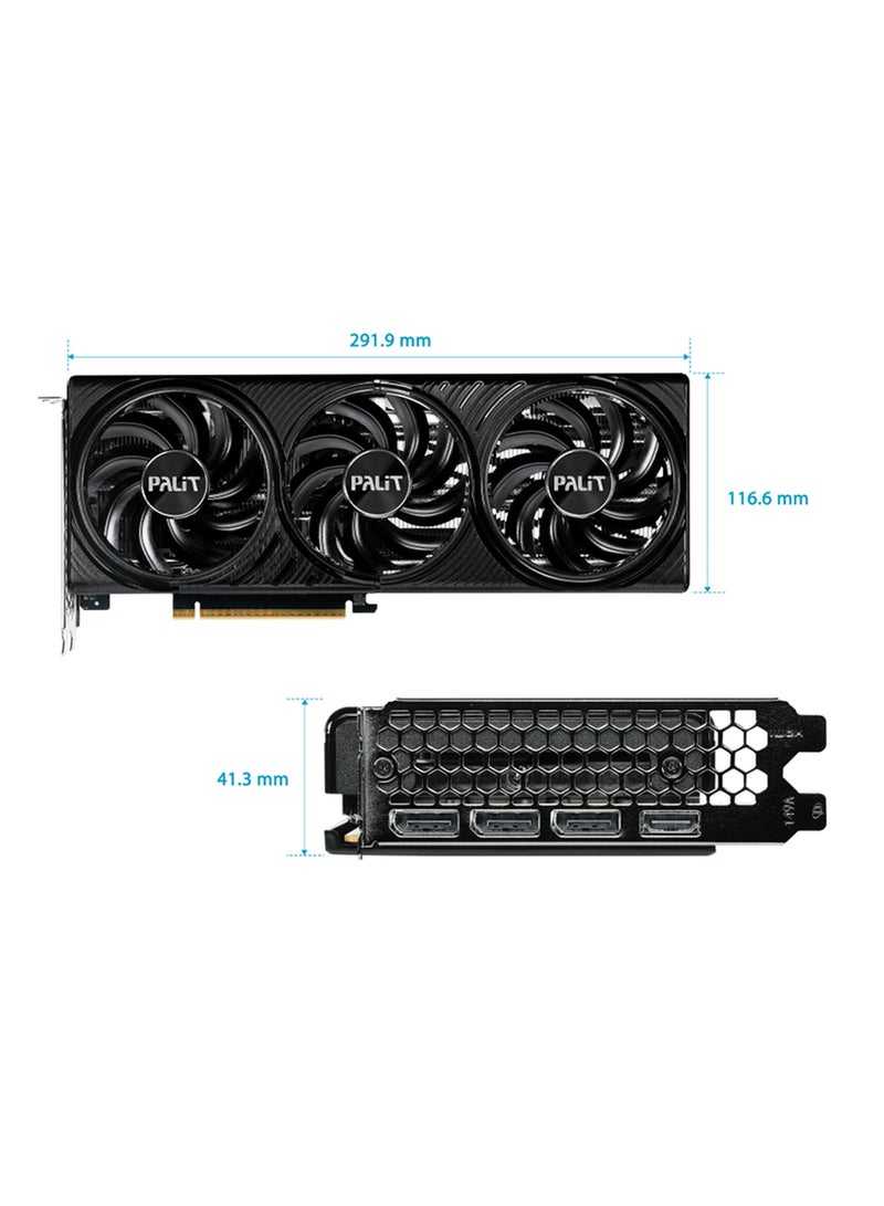 Palit - GeForce RTX 5060 Ti Infinity 3 16GB GDDR7 Graphics Card, Blackwell Architecture, 4608 CUDA Cores, 128-bit, 28 Gbps, PCIe 5.0, HDMI 2.1b, 3x DP 2.1b, 4K@480Hz or 8K@120Hz, AV1 Encode/Decode, DLSS 4, Ray Tracing (4th Gen), VR & SFF Ready, 2-Slot, 180W TDP, 8-Pin Power, Copper Base, Resizable BAR, G-SYNC, NVIDIA Studio & Game Ready Drivers | NE7506T019T1-GB2061S - Image 1