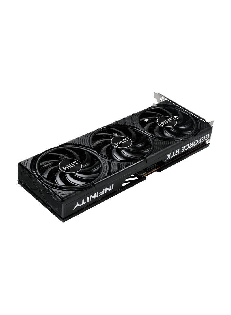 Palit - GeForce RTX 5060 Ti Infinity 3 16GB GDDR7 Graphics Card, Blackwell Architecture, 4608 CUDA Cores, 128-bit, 28 Gbps, PCIe 5.0, HDMI 2.1b, 3x DP 2.1b, 4K@480Hz or 8K@120Hz, AV1 Encode/Decode, DLSS 4, Ray Tracing (4th Gen), VR & SFF Ready, 2-Slot, 180W TDP, 8-Pin Power, Copper Base, Resizable BAR, G-SYNC, NVIDIA Studio & Game Ready Drivers | NE7506T019T1-GB2061S - Image 1