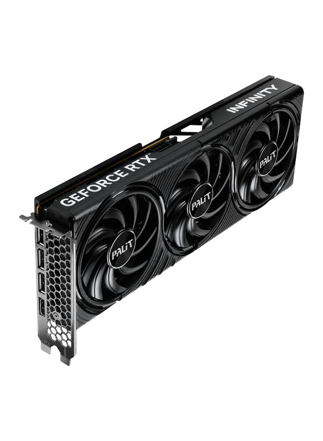 Palit - GeForce RTX 5060 Ti Infinity 3 16GB GDDR7 Graphics Card, Blackwell Architecture, 4608 CUDA Cores, 128-bit, 28 Gbps, PCIe 5.0, HDMI 2.1b, 3x DP 2.1b, 4K@480Hz or 8K@120Hz, AV1 Encode/Decode, DLSS 4, Ray Tracing (4th Gen), VR & SFF Ready, 2-Slot, 180W TDP, 8-Pin Power, Copper Base, Resizable BAR, G-SYNC, NVIDIA Studio & Game Ready Drivers | NE7506T019T1-GB2061S - Image 1