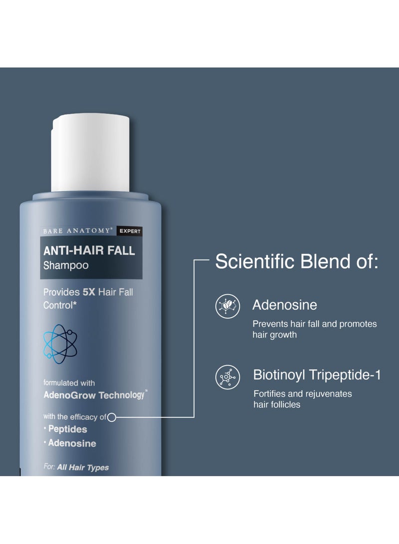Beauty Gift Bare Anatomy Anti Hair Fall Shampoo 5x Hair Fall Control & Growth Contains Biotin Adenosine, & Peptides For All Hair Types For Women & Men 100ml - Image 2