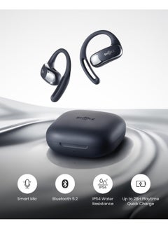 SHOKZ OpenFit Air - Open-Ear Headphones, True Wireless Earbuds, Water Resistant, Secure Earhooks for Daily Use Black  - Image 3