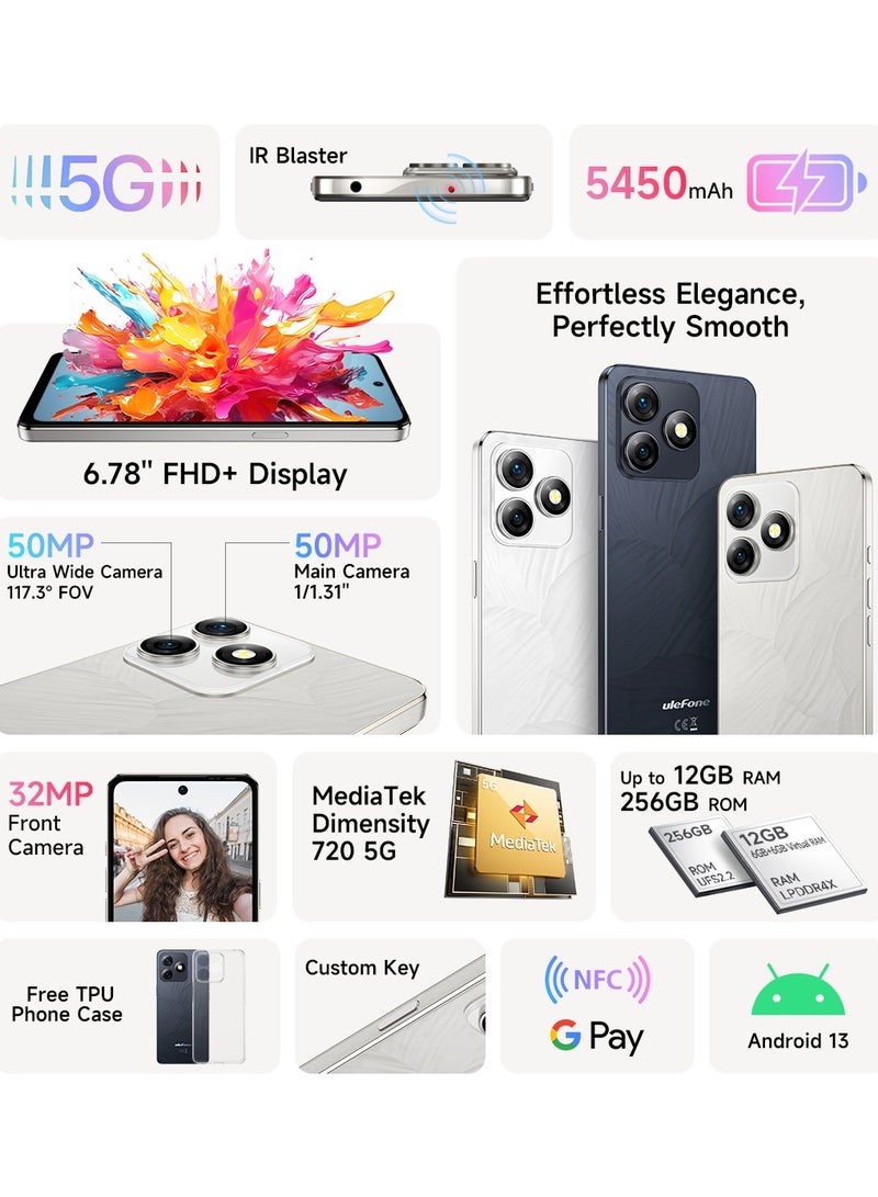 أوليفون NOTE 18 ULTRA 5G 6GB RAM 256GB ROM|5450 BATTARY|6.78" HD+ DISPLAY|ANDROID 13  - Image 3