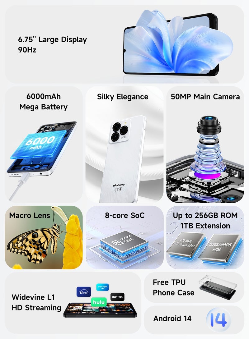 NOTE 20 PRO 4GB RAM 256GB ROM|6000mAh BATTARY|6.75" HD+ DISPLAY|ANDROID 14