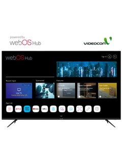 فيديوكون 58 inch Edgeless 4K UHD Powered by WebOs Hub with Magic Remote, Apple AirPlay, Bluetooth-Latest Model 2025 E58ELWO1100 black  - Image 1